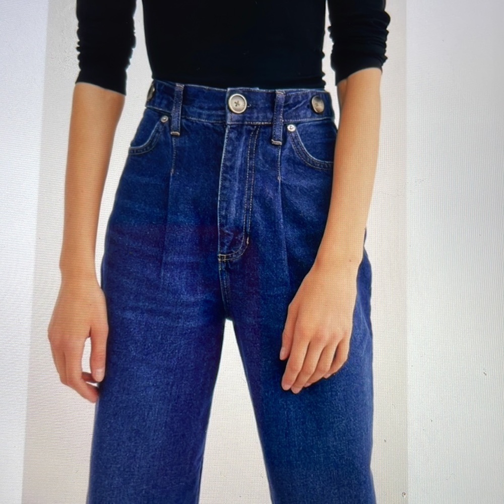 Free people high waisted mom jeans - Picture 2 of 9